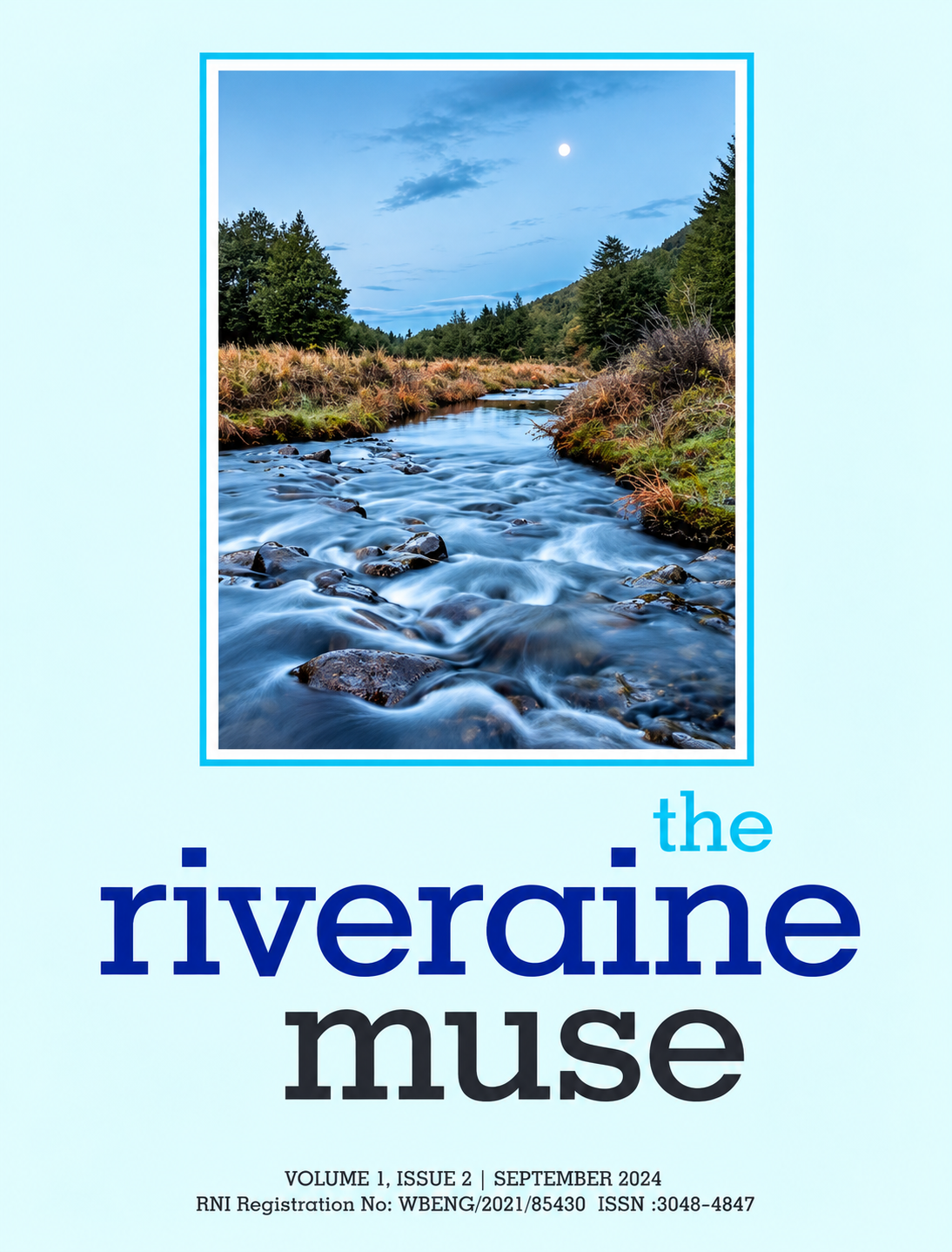 Cover of The Riveraine Muse, Vol. 1, Issue 2, September 2024.